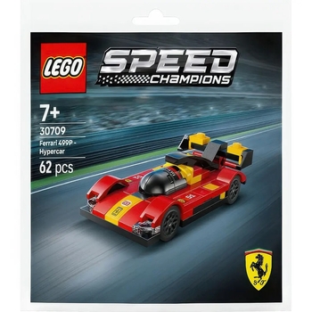 Конструктор LEGO Speed ​​Champions Ferrari 499P гиперкар, 62 деталі (30709) - Pampik