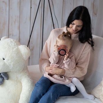 Чашка с нескользящим дном Baboo Sea Life, 12+ мес., 170 мл, розовый (8-140) - Pampik - 5