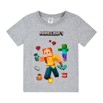 Футболка Garnamama Ukraine t-shirt MINECRAFT 2025 110-116 Сірий (1056334.1421339) - Pampik