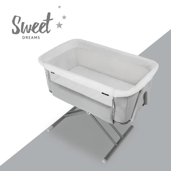 Приставне ліжко Hauck Face to Me 2 Melange Grey (60853-1) - Pampik - 6