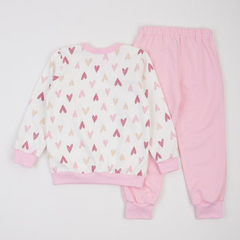 Піжама утеплена Ляля К3ФТ118 К3ФТ143 К3ФТ152 К3ФТ153 футер 122 Розовый (1027103.11844628) - Pampik - 2