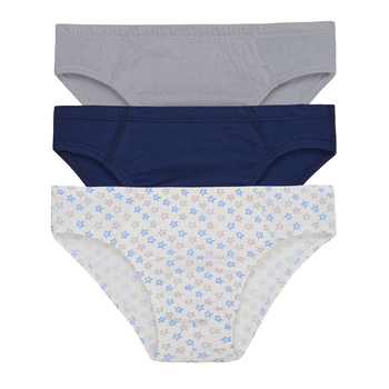 Труси Ляля К12СК101-1;2;3 122-128 Білий Синій Сірий (685492.500102) - Pampik