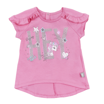 Футболка Ляля 3КЛ021 80 Рожевий (711219.1014311) - Pampik