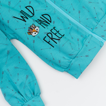 Спортивний костюм Ляля К2ДВ102 92 Сірий Блакитний (784160.1128231) - Pampik - 3