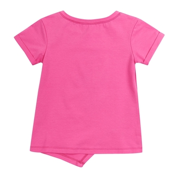 Футболка Ляля 3СК143 116 Розовый Белый (740346.1053792) - Pampik - 2