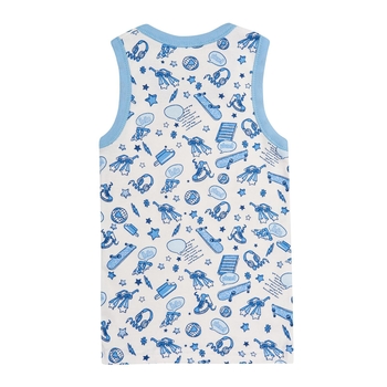 Майка Ляля 4БК101-1 4БК101-2 4БК101-3 БК101-3 4БК01 140 Белый Голубой (576927.511633) - Pampik - 2