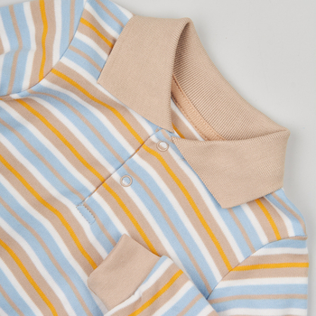 Поло з довгим рукавом Ляля 3ІН120 86 Бежевий Блакитний (592834.536214) - Pampik - 3