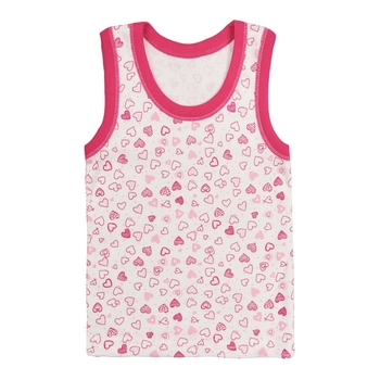 Майка Ляля 4БК108 134 Белый Розовый (771978.1004966) - Pampik