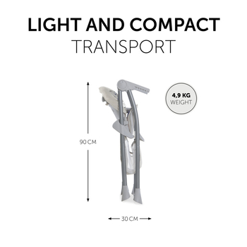 Стільчик для годування Hauck Sit N Fold Circles blue (64102-6) - Pampik - 6