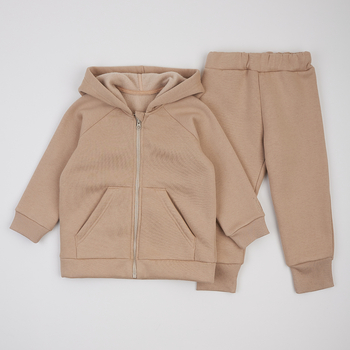 Спортивний костюм на флісі Ляля К2ТФ101 104 Бежевий (1026165.11239015) - Pampik