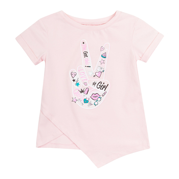 Футболка Ляля 3СК143 116 Розовый (740352.1053793) - Pampik