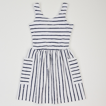 Сарафан Ляля 15КЛ102Інтерлок 98 Білий Синій (995058.1356211) - Pampik