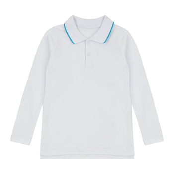 Поло з довгим рукавом Ляля 3ЛК131 158 Білий (989042.917563) - Pampik