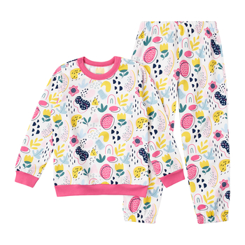 Піжама утеплена Ляля К3ФТ152 116 Белый (880521.1235461) - Pampik