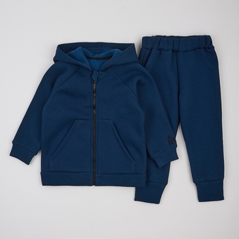 Спортивний костюм на флісі Ляля К2ТФ101 128 Синий (1026175.11239016) - Pampik