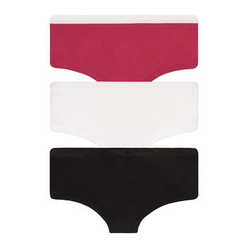 Труси-шорти Ляля К12СК120 98-104 Чорний Білий Бордовий (900532.1256301) - Pampik - 2