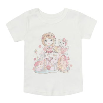 Футболка ясельна Ляля 3Т050 74 Молоко (773119.1116848) - Pampik