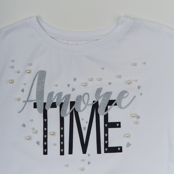 Футболка Ляля 3СК142 146 Белый (740390.1053803) - Pampik - 2