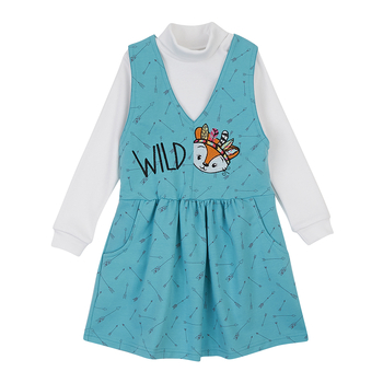 Сарафан Ляля К15ДВ121 116 Зелений (1039497.1404462) - Pampik