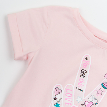 Футболка Ляля 3СК143 110 Розовый (740351.1053793) - Pampik - 4