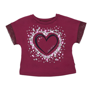 Футболка Ляля 3СК141 116 Бордовый (711053.1014073) - Pampik