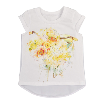 Футболка Ляля 3СК106 128 Білий (734230.514762) - Pampik