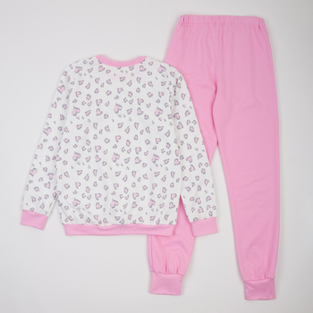 Піжама утеплена Ляля К3ФТ118 К3ФТ143 К3ФТ152 К3ФТ153 футер 134 Розовый (1027090.11844629) - Pampik - 2