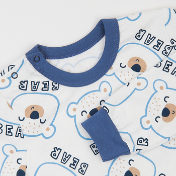 Піжама утеплена Ляля К3ФТ118 К3ФТ143 К3ФТ152 К3ФТ153 футер 110 Синий (1034476.11844632) - Pampik - 3