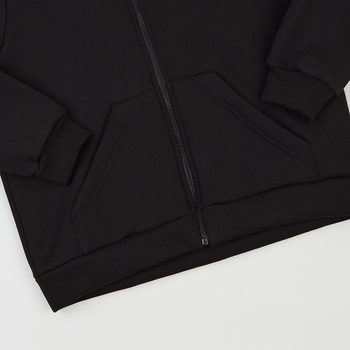 Спортивна кофта на флісі Ляля 2ТФ104 87% бавовна,8% ПЕ,5% еластан 146 Чорний (950761.1308731) - Pampik - 5