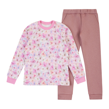 Спортивний костюм на флісі Ляля К3ТФ138 104 Бузковий (960294.1318021) - Pampik