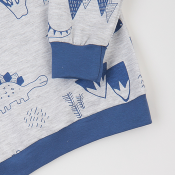 Піжама утеплена Ляля К3ФТ118 К3ФТ143 К3ФТ152 К3ФТ153 футер 122 Сірий (1027073.11844625) - Pampik - 7