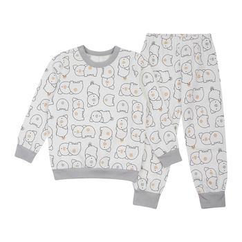 Піжама утеплена Ляля К3ФТ118 92 Молоко (1029657.8038012) - Pampik