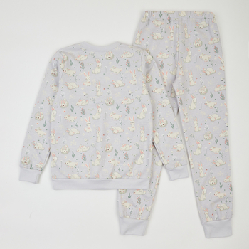 Піжама утеплена Ляля К3ФТ118 К3ФТ143 К3ФТ152 К3ФТ153 футер 86 Серый (963322.11844621) - Pampik - 2