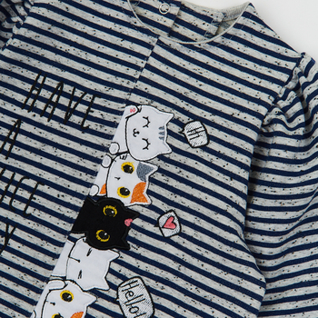 Сукня Ляля 15ДВ122 104 Синий Сірий (787814.1128212) - Pampik - 5