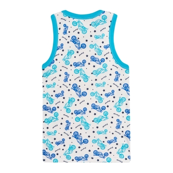 Майка Ляля 4БК101-1 4БК101-2 4БК101-3 БК101-3 4БК01 140 Белый Синий (576929.511635) - Pampik - 2