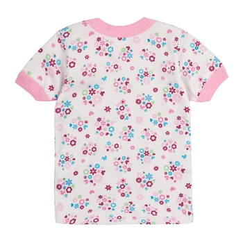 Футболка ясельна Ляля 3Т05; 3Т06; 68 Білий Рожевий (138017.43734) - Pampik - 2