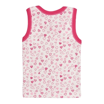 Майка Ляля 4БК108 134 Белый Розовый (771978.1004966) - Pampik - 2