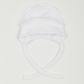 Чепчик Ляля 13АЖ004 39 Білий (983855.517996) - Pampik - 3