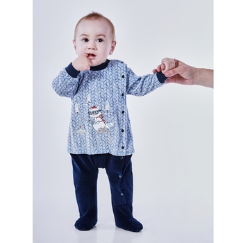 Чоловічок теплий Ляля 8Т07В 62 Голубой Синий (562312.492431) - Pampik - 3