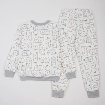 Піжама утеплена Ляля К3ФТ118 К3ФТ143 К3ФТ152 К3ФТ153 футер 122 Молоко (1027069.11844623) - Pampik - 2