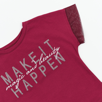 Футболка Ляля 3СК141 140 Бордовый (711083.1014077) - Pampik - 3