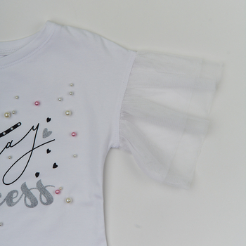 Футболка Ляля 3СК142 98 Белый (736732.1053802) - Pampik - 3