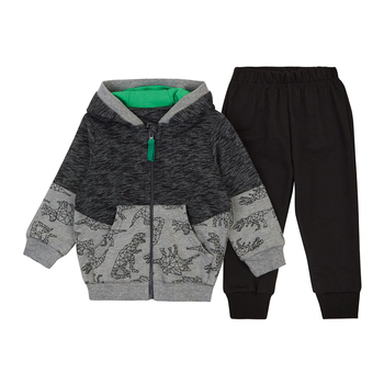 Спортивний костюм Ляля К2ДВ007 74 Чорний (1053218.935434) - Pampik