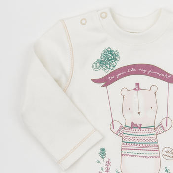 Лонгслів ясельний Ляля 3Т090 74 Молоко (822335.43768) - Pampik - 2