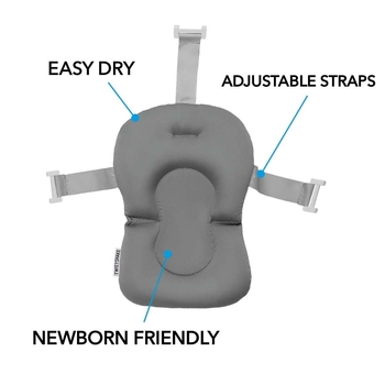 Розкладна ванна з вкладишем для купання Twistshake Pastel Grey (78538) - Pampik - 4