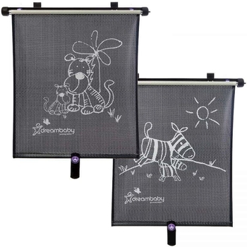 Сонцезахисні шторки DreamBaby Зебра та Тигр, 2 шт. (G238) - Pampik