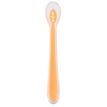 Ложка силиконовая Baboo, оранжевый (10-008) - Pampik
