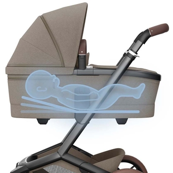 Люлька для коляски Maxi-Cosi Fame Twillic Truffle (1523470110) - Pampik - 4