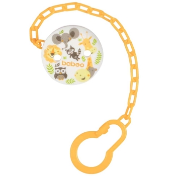 Цепочка для пустышки Baboo Safari, оранжевый (7-307) - Pampik
