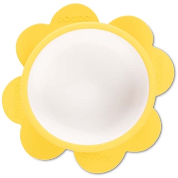 Мисочка силиконовая Baboo с основой-присоской, 6+ мес, желтый (9-021) - Pampik - 2